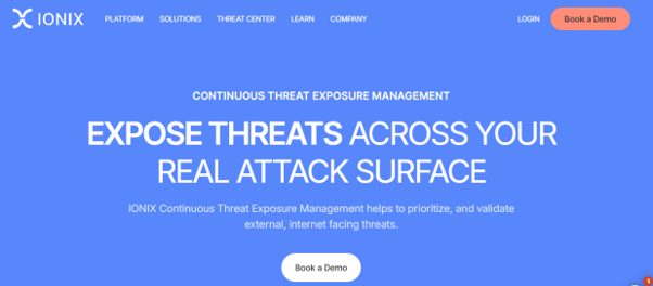 IONIX Continuous Threat Exposure Management platform (Source: IONIX)